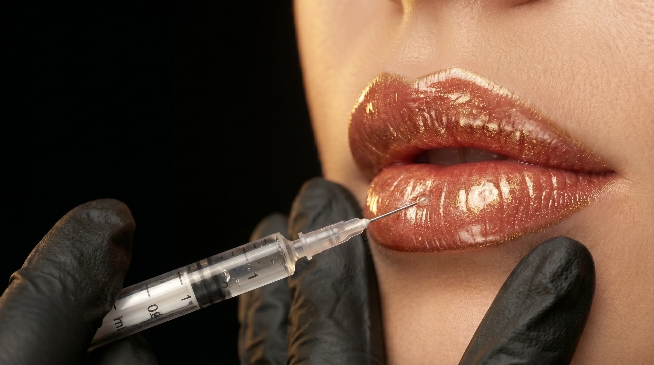 Paciente en aplicación de ácido hialurónico