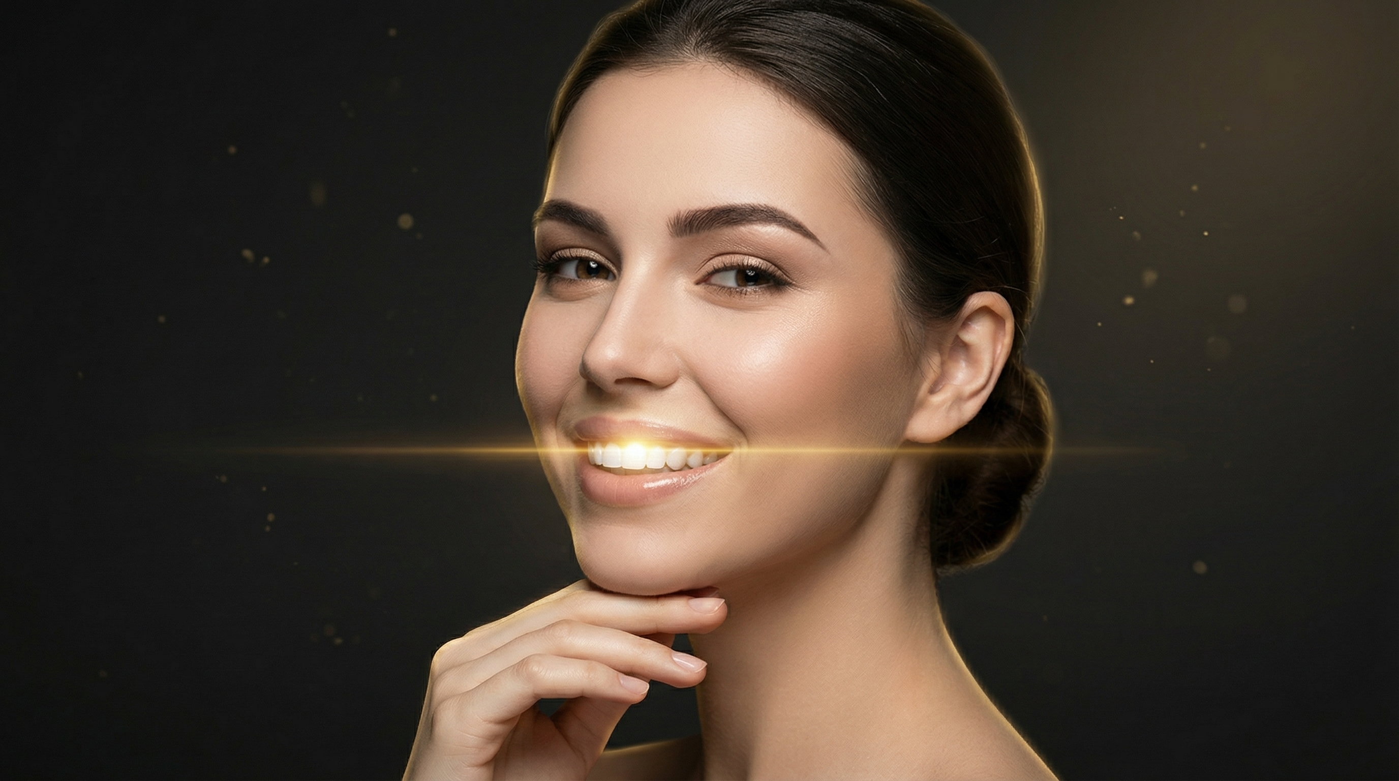 Paciente sonriendo para el hero de Estética Dental Center
